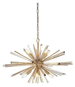 Endon 81935 - Lampadario a catena 8xE14/40W/230V, finitura dorata