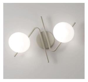 APPLIQUE PLAFONIERA 2 LUCI NERA O SABBIA DESIGN MODERNO LAMPADINE ATTACCO E27