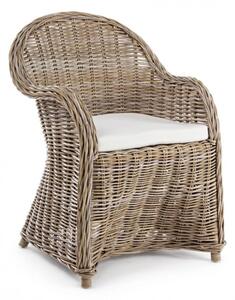 Poltrona con Cuscini Martin New Naturale in Fibre Naturali