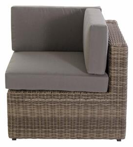 Poltrona Angolare da Giardino in Polyrattan Marrone Bertozzi Diletta