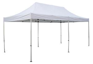 Gazebo da Giardino a Piramide Pieghevole 3x6m Telo in PVC U30+ Taddei Matik Bianco