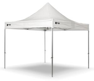 Gazebo da Giardino a Piramide Pieghevole 3X6m Telo in PVC Taddei Tecniko Bianco