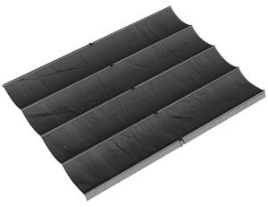 Telo Pergola per Esterni 392x350 cm Anti UV con 8 Fori di Drenaggio in Poliestere Grigio Scuro