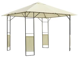 Tendone Gazebo da Giardino Bianco in Metallo 3x3m