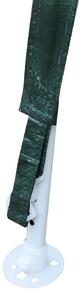 Gazebo da Giardino 3.3x2.4x2.1 m con Corde Tiranti e Picchetti Verde