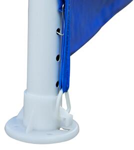 Gazebo da Giardino 2.7x2.7m in Acciaio Blu