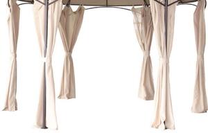 Set 4 Tende Laterali per Gazebo Dakota 3,5m Bianca