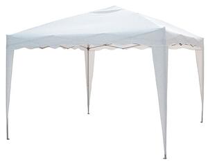 Gazebo da Giardino Pieghevole 3X3M Struttura in Metallo Tessuto Bianco Bertozzi