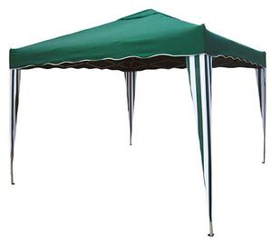 Gazebo da Giardino Pieghevole 3X3M Struttura in Metallo Tessuto Verde Bertozzi