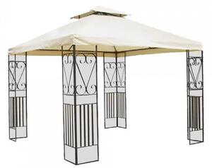 Gazebo da Giardino in Acciaio 3x3m Bauer Ecrù