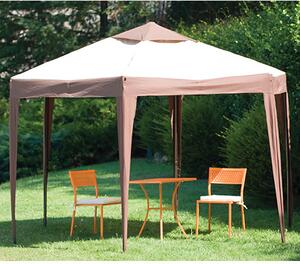Gazebo Esagonale da Giardino in Alluminio Ad Apertura Rapida Immediata Diametro 350Cm