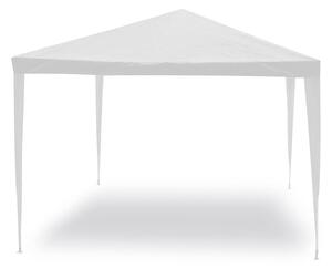 Gazebo Struttura in Acciaio Tessuto Bianco 3x2 metri