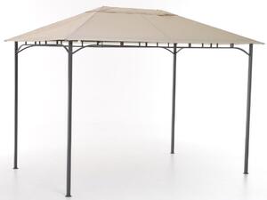 Gazebo da Giardino 3x2m in Ferro e Poliestere Rodi Beige
