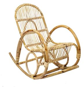 Dondolo da Giardino in Rattan 57x116H47/70/98cm Felipe Naturale