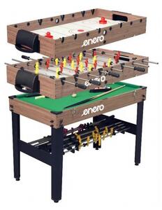 Tavolo 3 in 1 Enero – Calcio balilla, Air Hockey e Biliardo