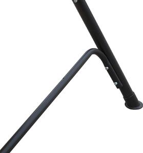 Dondolo da Giardino 2 Posti per Giardino con Tavolino Nero e Beige