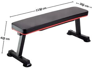 Panca fitness pieghevole fino a 180 kg