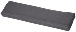 Lettino Prendisole a Dondolo 200x130x52 cm in Acciaio con Cuscino Grigio