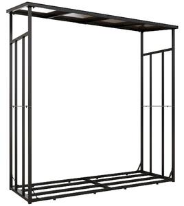 Outsunny Scaffale per legna in plastica e metallo, impermeabile e stabile, adatto a tutte le intemperie, supporta fino a 2000 kg | Aosom Italy