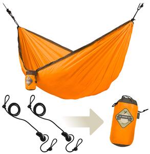 Amaca da Viaggio in Poliamide 150x250cm 180Kg con Fissaggio La Siesta Arancione