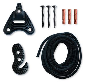 Kit Fissaggio Multifunzione per Amaca Sedia da Giardino La Siesta Universal Rope Black