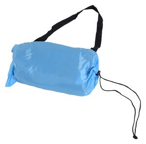 Air Sofa Lettino Gonfiabile Senza Pompa Blu 185x70x52 cm