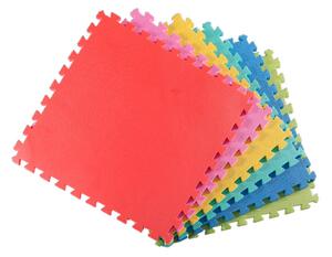 Tappeto Sottopiscina Morbido 6 Pezzi 60x60 cm Multicolor