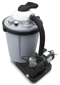 Set Pompa di Filtraggio Alba per Piscine con Connettori 32 e 38 Mm Serbatoio per Sabbia Silica 9500 Lt/H