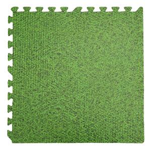 Tappeto Sottopiscina Morbido 6 Pezzi 60x60 cm Finto Prato