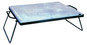 Pietra Ollare Bistecchiera Lavica 30x40 cm in Acciaio Bauer