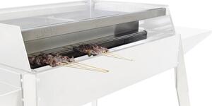 Cuocispiedini per Barbecue a Carbone Etna e Etna Maxi in Acciaio Lisa Luxury
