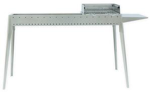 Cuoci Arrosticini con Barbecue a Carbone 120 cm Lisa Luxury Miami Grill 800+400
