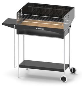 Barbecue a Carbone Carbonella e Legno con Griglia Inox Famur BK 5