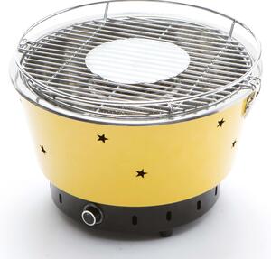 Barbecue a Carbone Carbonella Portatile Ø34 cm Taddei Quick Giallo