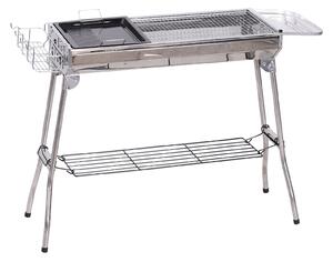 Barbecue a Carbone Carbonella Pieghevole Portatile in Acciaio