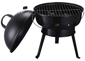 Barbecue a Carbone Carbonella Portatile da Tavolo Ø36,5x54 cm Tiny