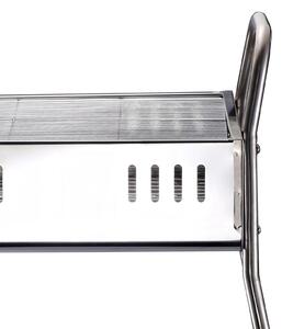 Barbecue a Carbone Carbonella in Acciaio Portatile 63x44x80 cm Akela
