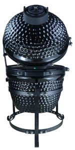 Barbecue a Carbone Carbonella in Acciaio 40,5x35x55 cm BBQ Nero