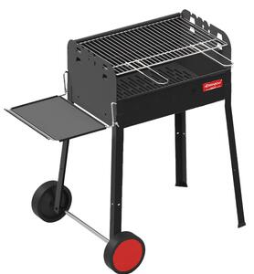 Barbecue a Carbone Carbonella con Ruote e Mensola 70x41x80 cm Ferraboli Iseo