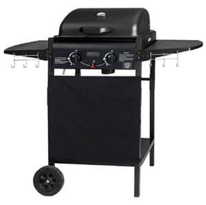Barbecue a Gas 2 Bruciatori in Acciaio con Sistema Roccia Pietra Lavica Imperial Barbecue