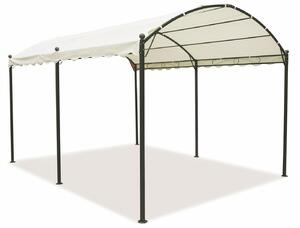 Gazebo da Giardino in Ferro 3x4 mt Soriani Tunnel Ecrù
