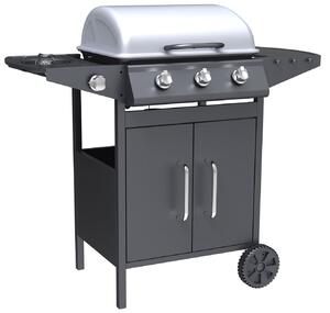 Barbecue a gas GPL 3 fuochi + fuoco laterale Pyramidea BBQ3PL1