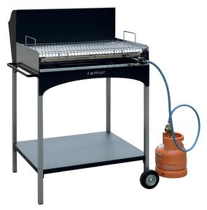 Barbecue Multiuso Legna Carbonella Gas Griglia in Acciaio Famur BK 8 Eco Gas