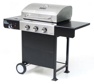Barbecue a Gas 3 Bruciatori con Fornello Laterale Sochef Gustoso