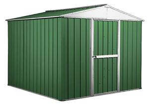 Casetta Box da Giardino in Lamiera di Acciaio Porta Utensili 276x260x212 cm Enaudi Verde