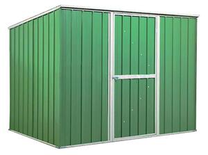 Casetta Box da Giardino in Lamiera di Acciaio Porta Utensili 260x185x192 cm Enaudi Verde