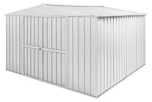 Casetta Box da Giardino in Lamiera di Acciaio Porta Utensili 360x345x212 cm Enaudi Bianca