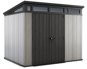 Casetta da Giardino Porta Attrezzi 277x218x226 cmin Duotech Keter Artisan 9x7 Grigia