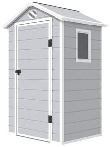 Casetta Box da Giardino in Plastica 134x104x204 cm Grigio