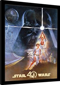 Quadro Star Wars 40th Anniversary - New Hope Art, Poster Incorniciato